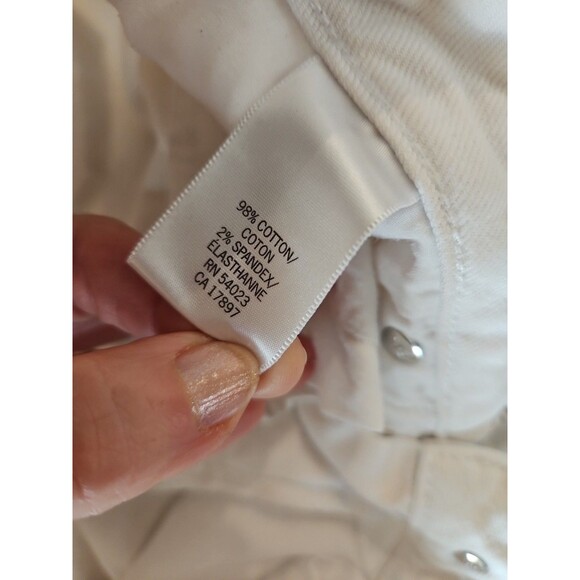 Banana Republic White Cropped Jeans Size 1 / 25 - Picture 10 of 14